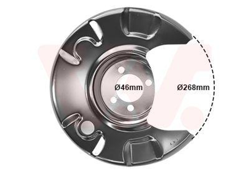 VAN WEZEL Splash Panel, brake disc