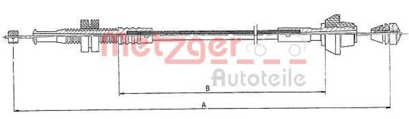 METZGER Accelerator Cable