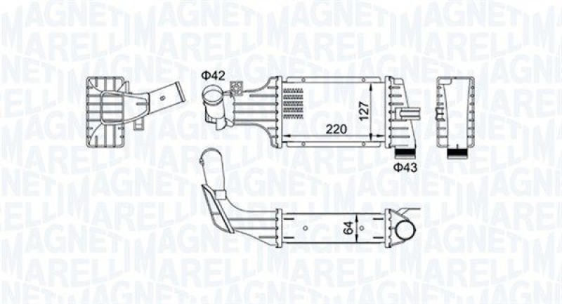 MAGNETI MARELLI Charge Air Cooler