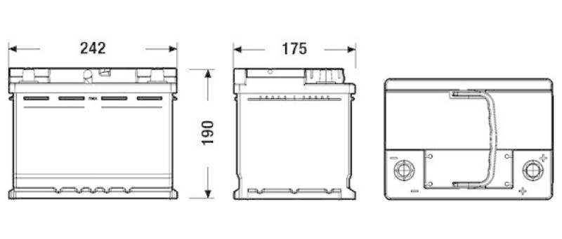 EXIDE Starterbatterie EFB