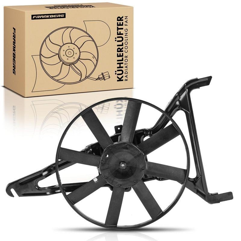 1x Frankberg Motork&uuml;hler Einfachl&uuml;fter mit K&uuml;hlerl&uuml;fterrahmen passend f&uuml;r Citro&euml;n Saxo Peugeot 106 II Van 1.0L-1.6L 5481FB0025715
