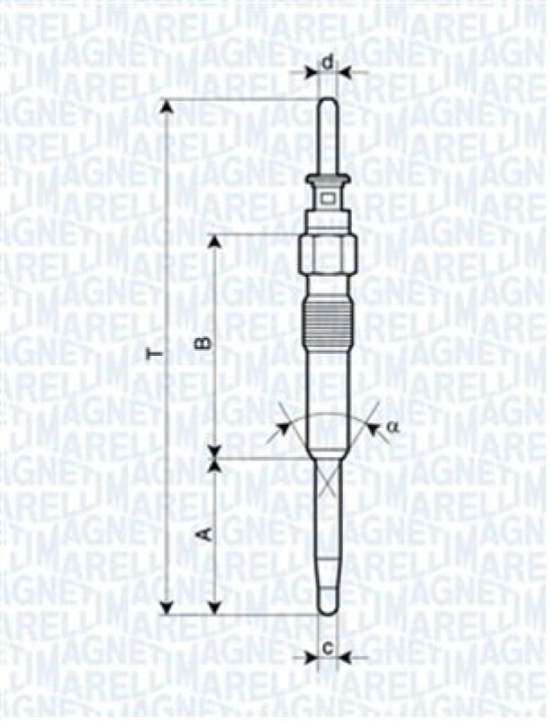 MAGNETI MARELLI Gl&uuml;hkerze 62900039304