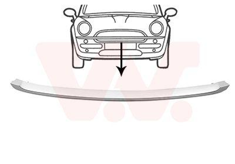 VAN WEZEL Trim/Protective Strip, bumper ** Equipart **