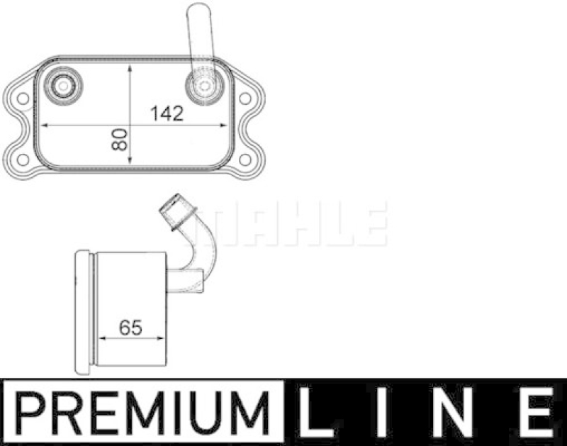 MAHLE Oil Cooler, engine oil BEHR *** PREMIUM LINE ***