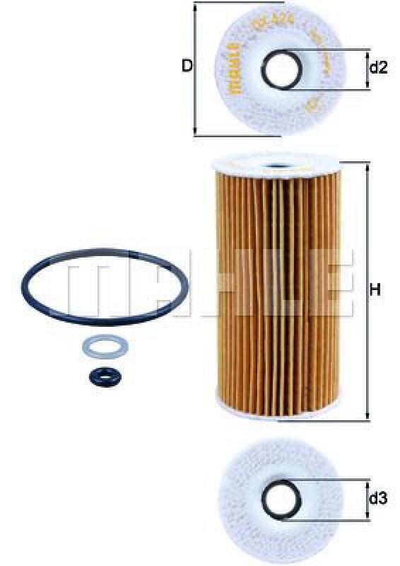 MAHLE Ölfilter OX 424D