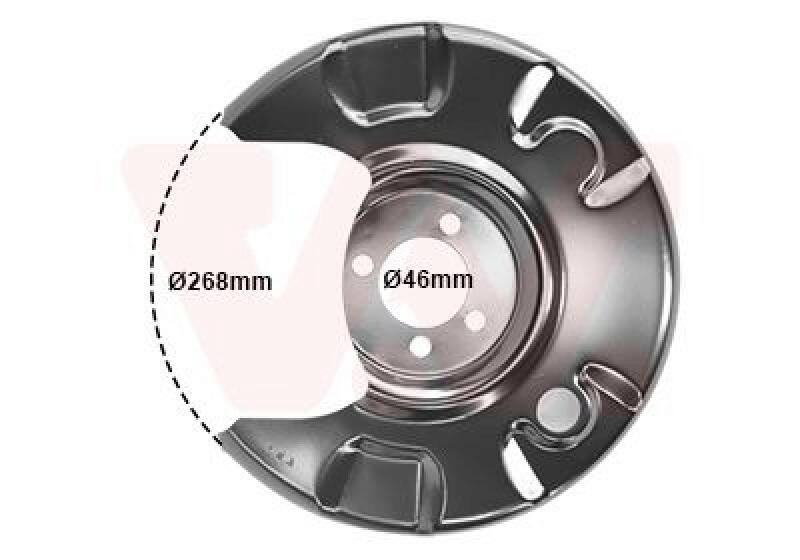 VAN WEZEL Splash Panel, brake disc