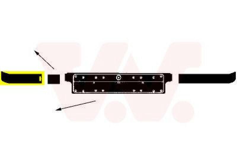 VAN WEZEL Trim/Protective Strip, bumper