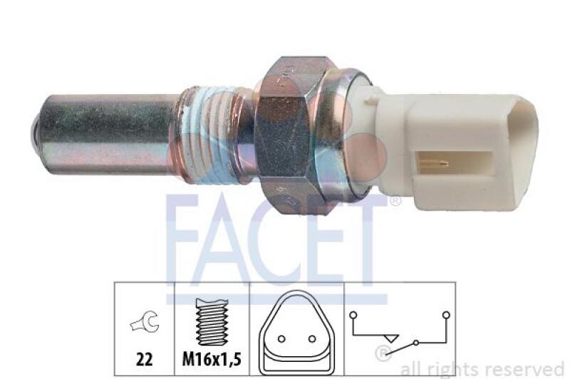 FACET Switch, reverse light Made in Italy - OE Equivalent