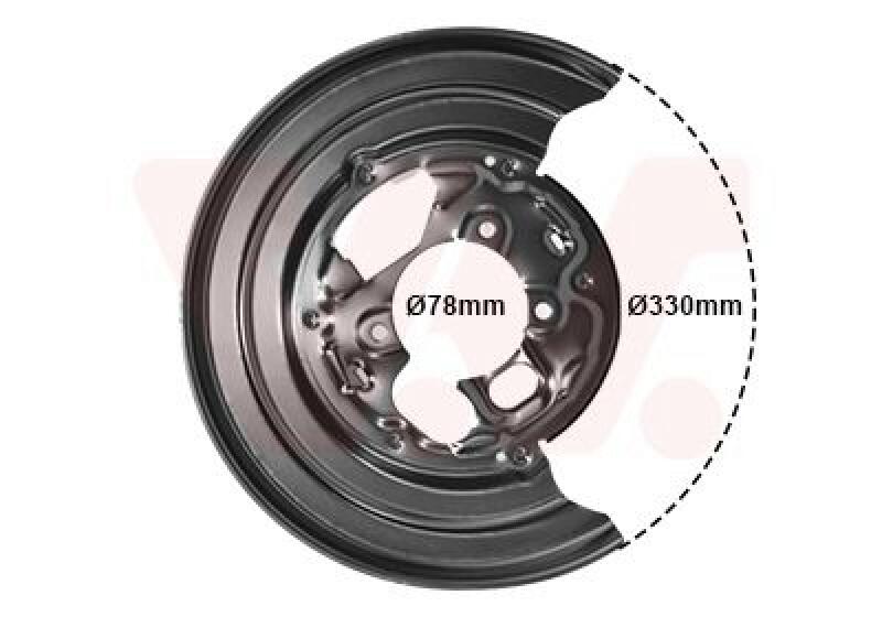 VAN WEZEL Cover Sheet, brake drum