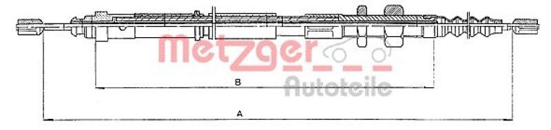 METZGER Seilzug, Feststellbremse COFLE