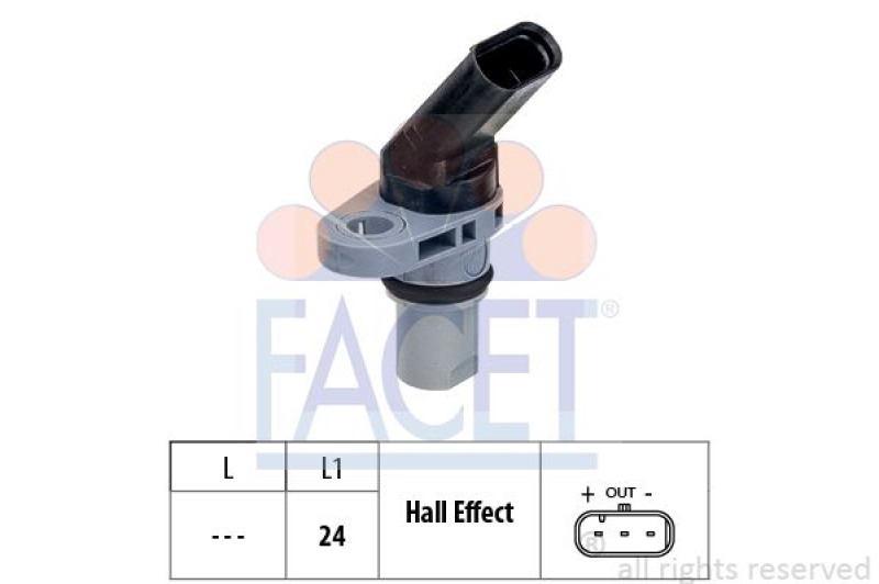 FACET Sensor, Drehzahl Made in Italy - OE Equivalent