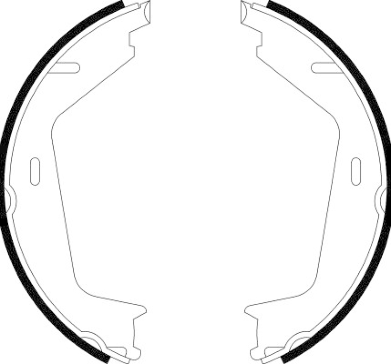 HELLA PAGID Bremsbackensatz, Feststellbremse