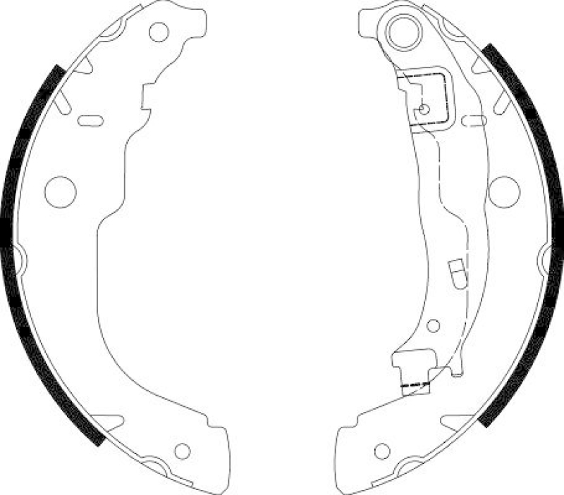 HELLA Brake Shoe Set