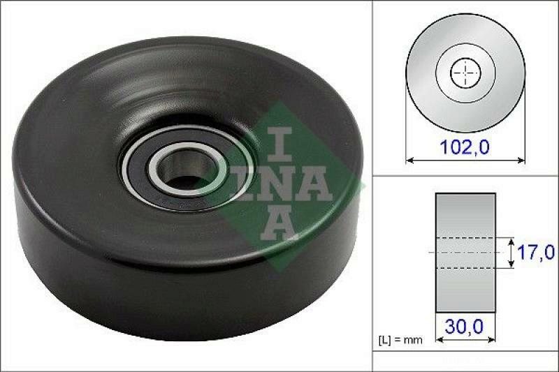 INA Tensioner Pulley, v-ribbed belt