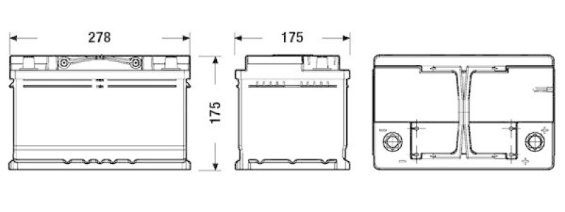 EXIDE Starterbatterie EFB