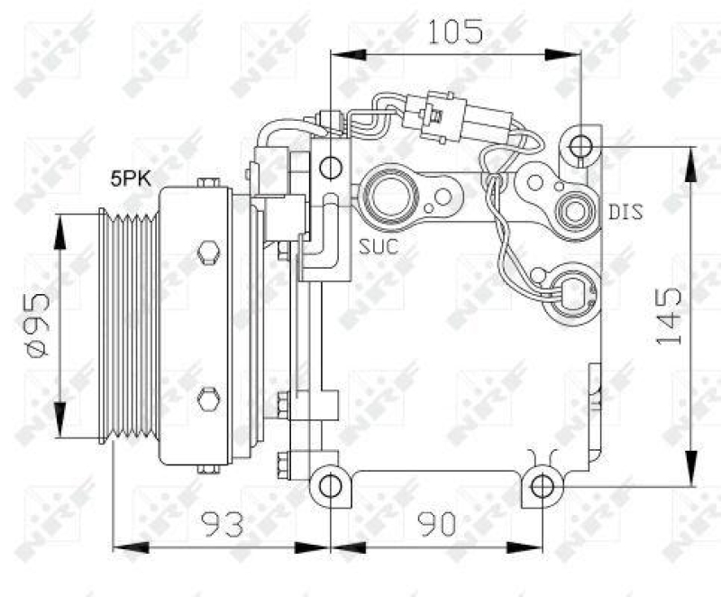 NRF Kompressor, Klimaanlage 32100