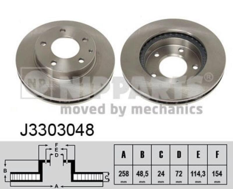 NIPPARTS Brake Disc