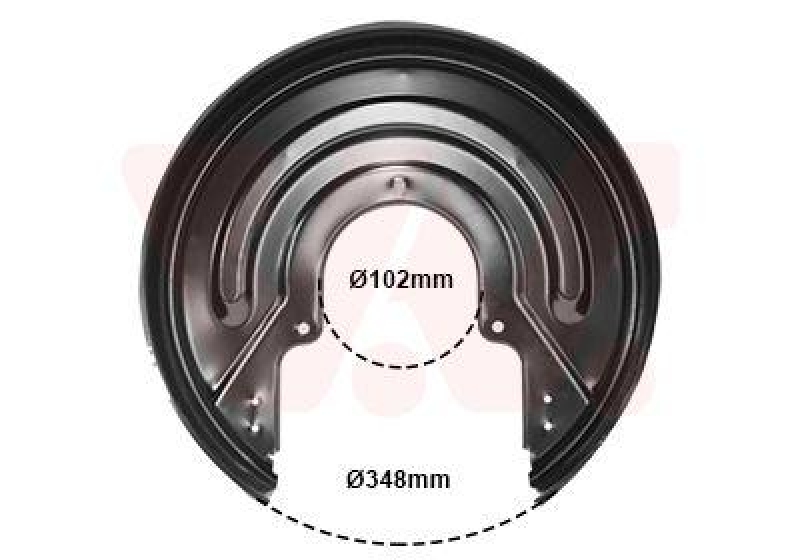 VAN WEZEL Splash Panel, brake disc