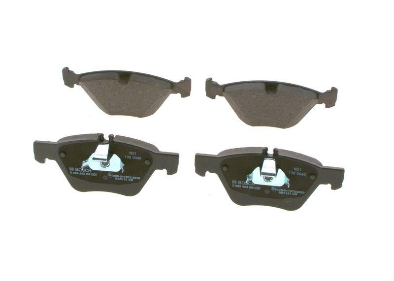 BOSCH Bremsbelagsatz, Scheibenbremse 0 986 494 001