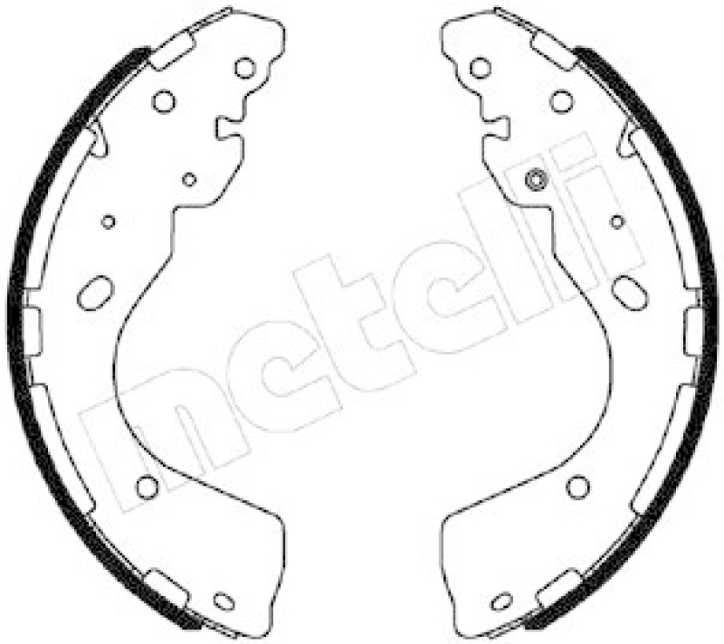 METELLI Bremsbackensatz