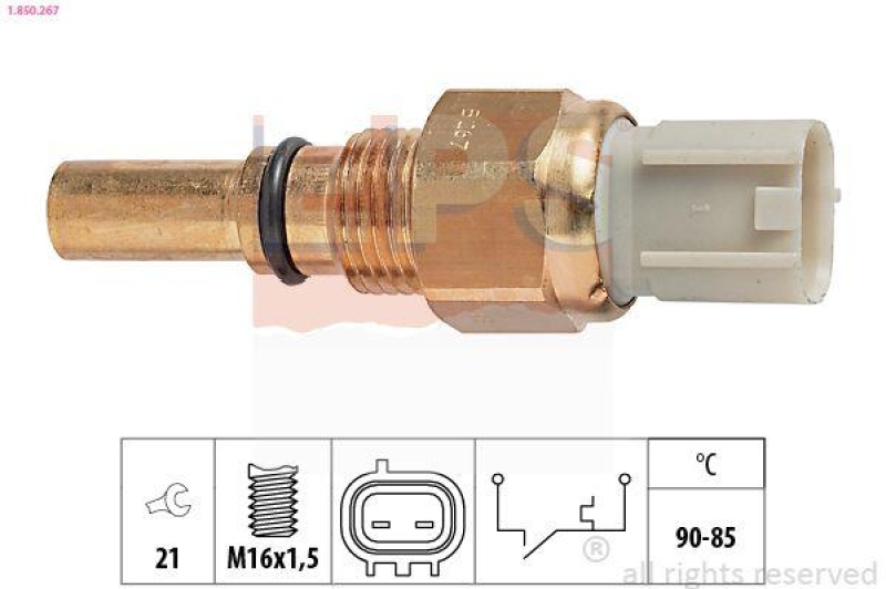EPS Temperaturschalter, Kühlerlüfter Made in Italy - OE Equivalent