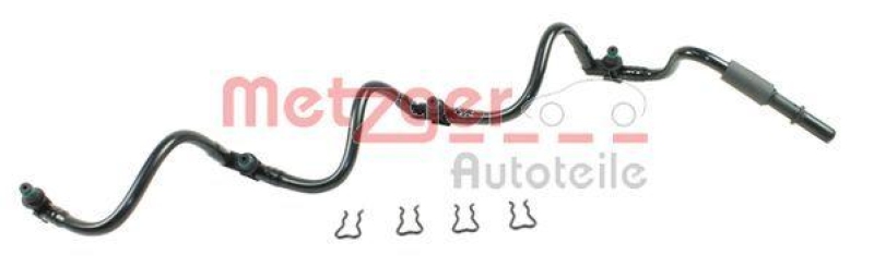 METZGER Hose, fuel overflow