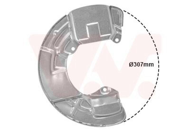 VAN WEZEL Splash Panel, brake disc
