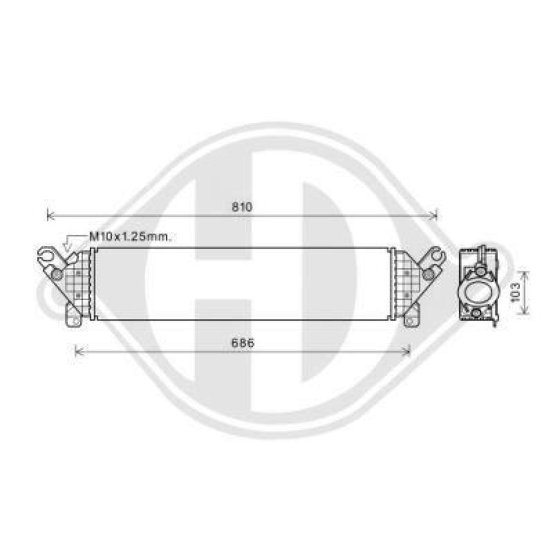DIEDERICHS Ladeluftk&uuml;hler DIEDERICHS Climate DCA1144