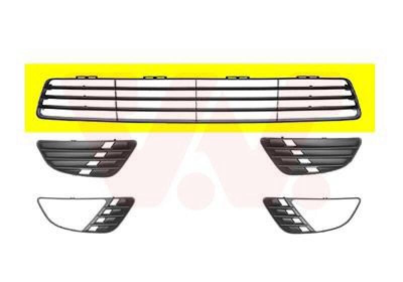 VAN WEZEL Ventilation Grille, bumper ** Equipart **
