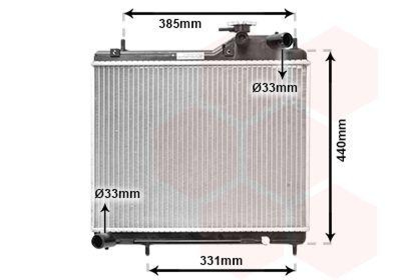 VAN WEZEL Radiator, engine cooling