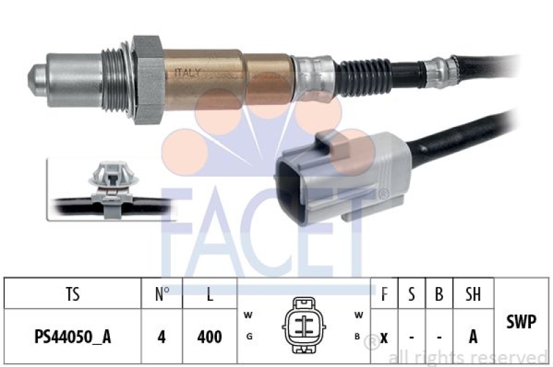 FACET Lambda Sensor Made in Italy - OE Equivalent