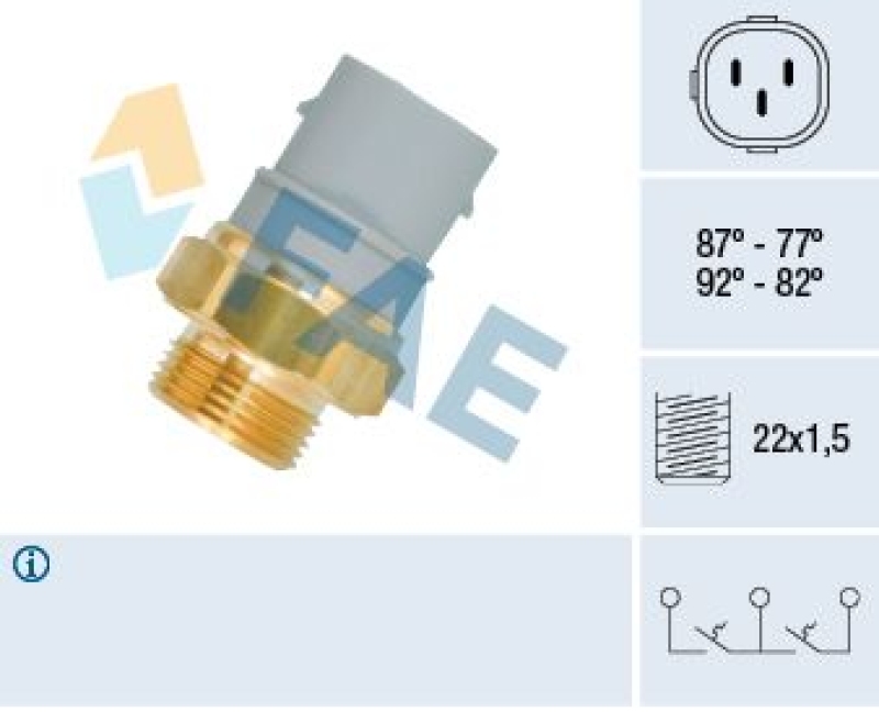 FAE Temperature Switch, radiator fan