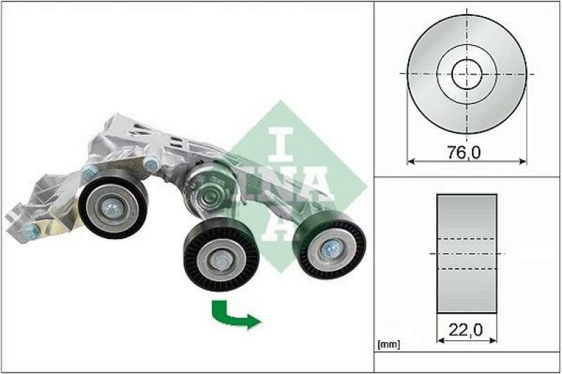 INA Tensioner Lever, v-ribbed belt