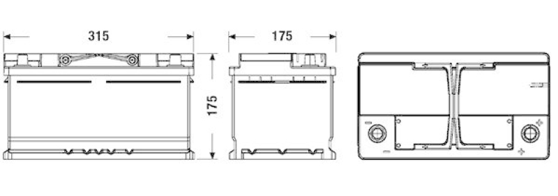 EXIDE Starterbatterie EFB