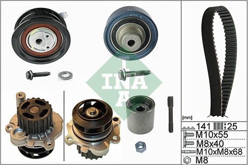 INA Water Pump & Timing Belt Set