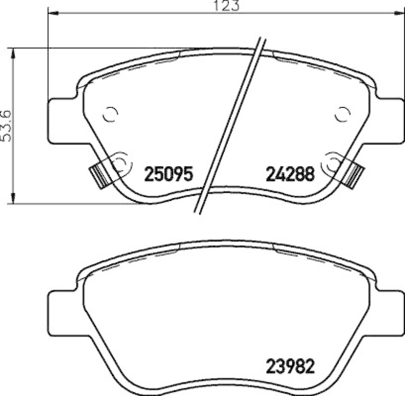 HELLA Brake Pad Set, disc brake