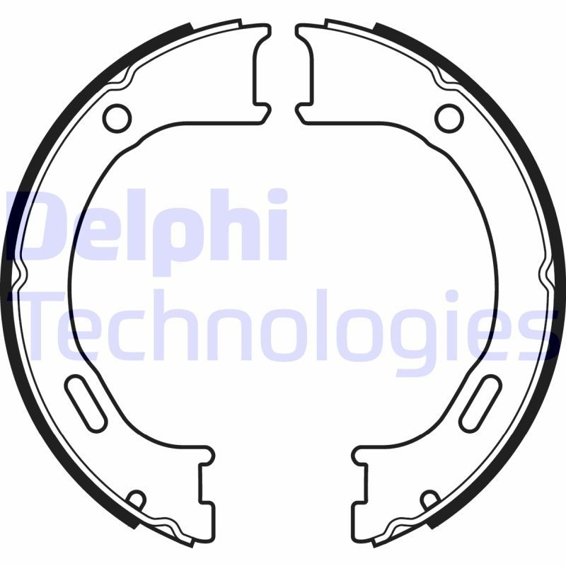 DELPHI Brake Shoe Set, parking brake