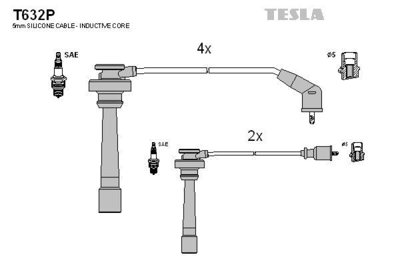 TESLA Zündleitungssatz