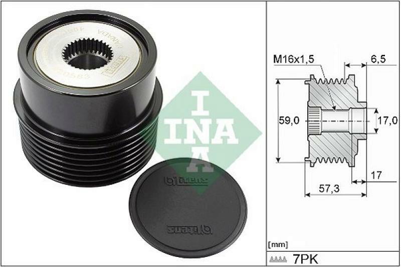 INA Alternator Freewheel Clutch