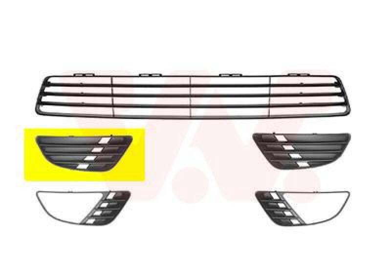 VAN WEZEL Ventilation Grille, bumper