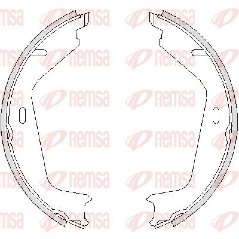 REMSA Bremsbackensatz, Feststellbremse