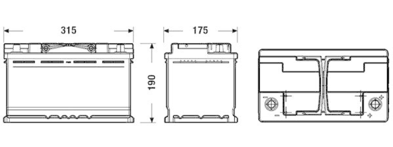 EXIDE Starterbatterie EFB