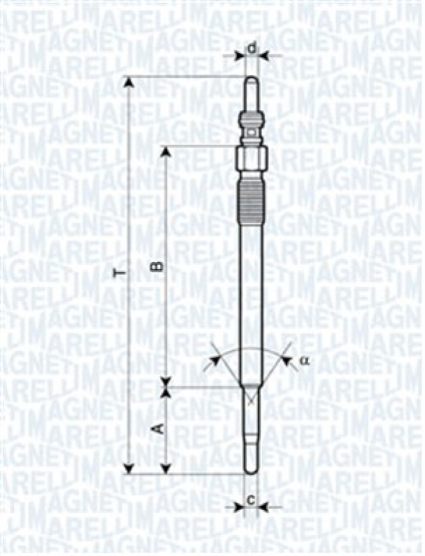 MAGNETI MARELLI Glühkerze