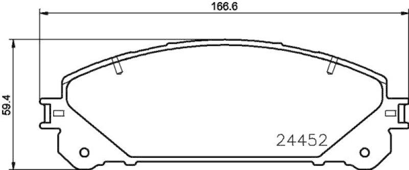 HELLA Brake Pad Set, disc brake