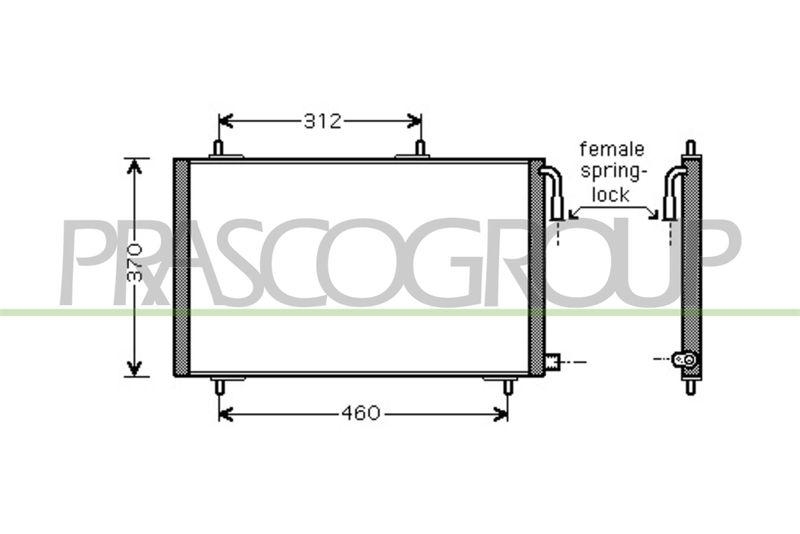 PRASCO Condenser, air conditioning PrascoSelection