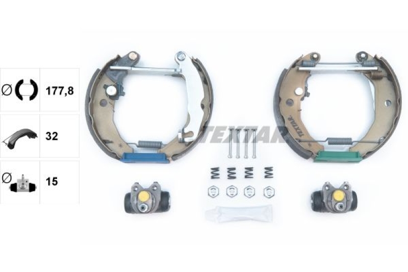 TEXTAR Brake Shoe Set Shoe Kit Pro