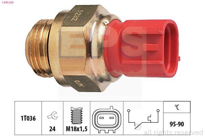 EPS Temperaturschalter, Kühlerlüfter Made in Italy - OE Equivalent