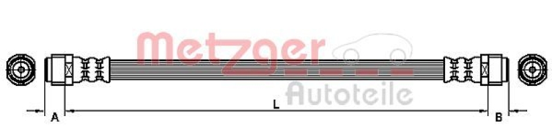 METZGER Bremsschlauch 4110727