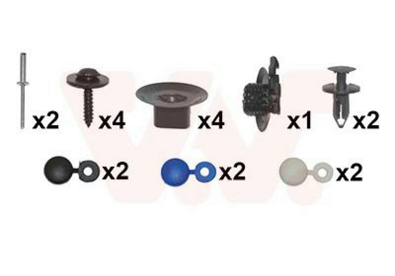 VAN WEZEL Mounting Kit, bumper
