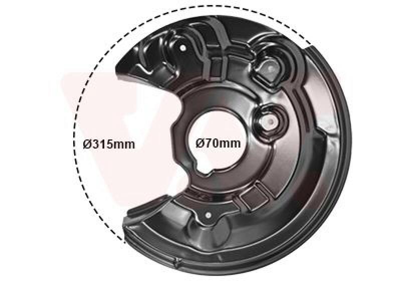 VAN WEZEL Splash Panel, brake disc